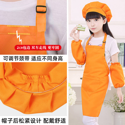 Children's apron painting clothes kindergarten painting art waterproof overcoat logo printing children's baking apron