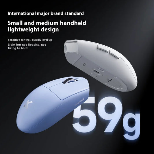 MCHOSE G3 V2 Wireless Mouse for Gaming and Office Use with Triple Mode Connectivity (Bluetooth/Wired/2.4G) and 3311 Sensor