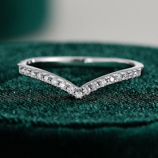 Daughter Birthday 18K White Gold Girl Friend Valentine's Day 0.6CT Moissanite Diamond Women Wedding PT950 Christmas Gift Jewelry