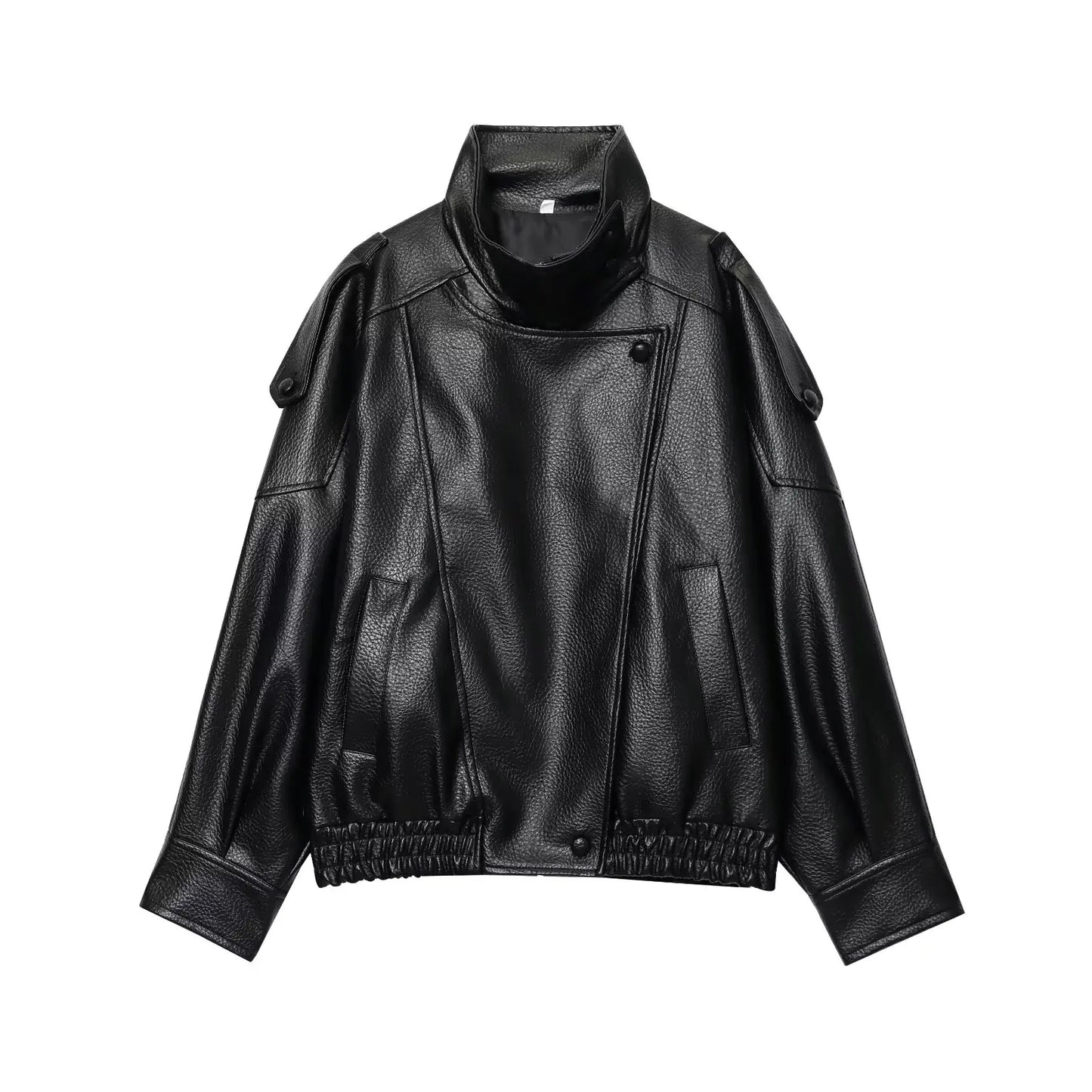 Autumn Winter Women Leather Jacket 2025 Loose Causal PU Faux Leather Jackets Coat Fashion Street Motorcycle Jackets