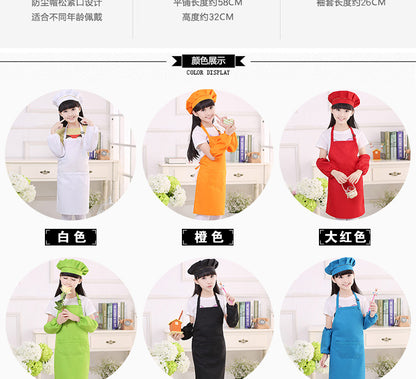 Children's apron painting clothes kindergarten painting art waterproof overcoat logo printing children's baking apron