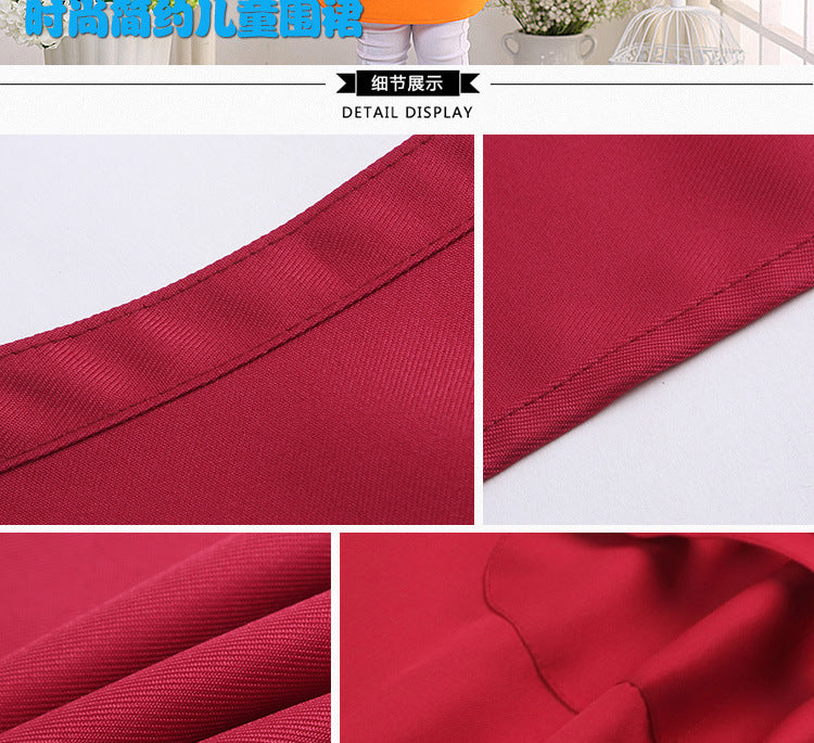 Children's apron painting clothes kindergarten painting art waterproof overcoat logo printing children's baking apron