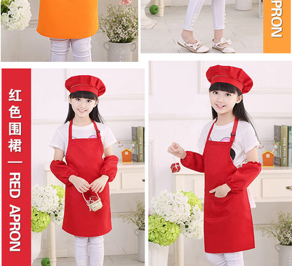 Children's apron painting clothes kindergarten painting art waterproof overcoat logo printing children's baking apron