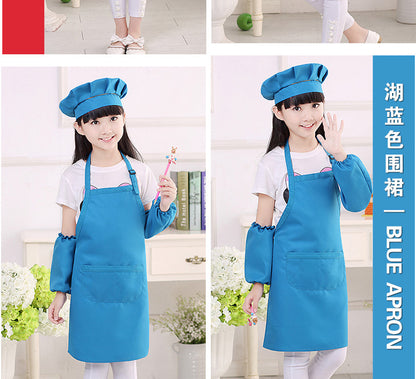 Children's apron painting clothes kindergarten painting art waterproof overcoat logo printing children's baking apron