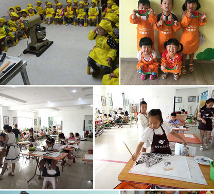 Children's apron painting clothes kindergarten painting art waterproof overcoat logo printing children's baking apron