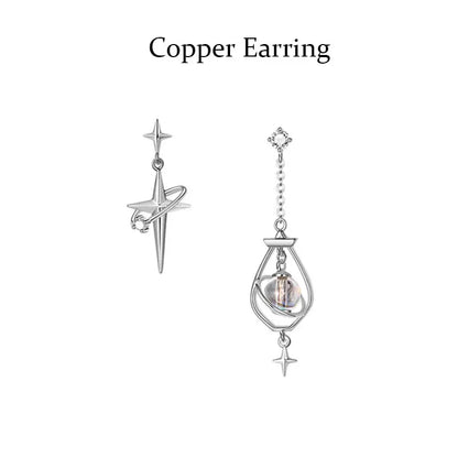 Thaya S925 Streling Silver Women Earrings Asymmetrical Fashion Earrings For Women 2024 Trending Engagement Party Fine Jewelry