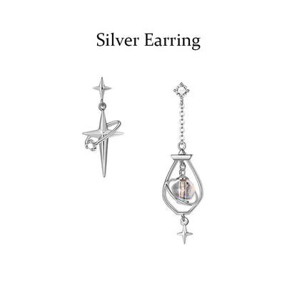 Thaya S925 Streling Silver Women Earrings Asymmetrical Fashion Earrings For Women 2024 Trending Engagement Party Fine Jewelry