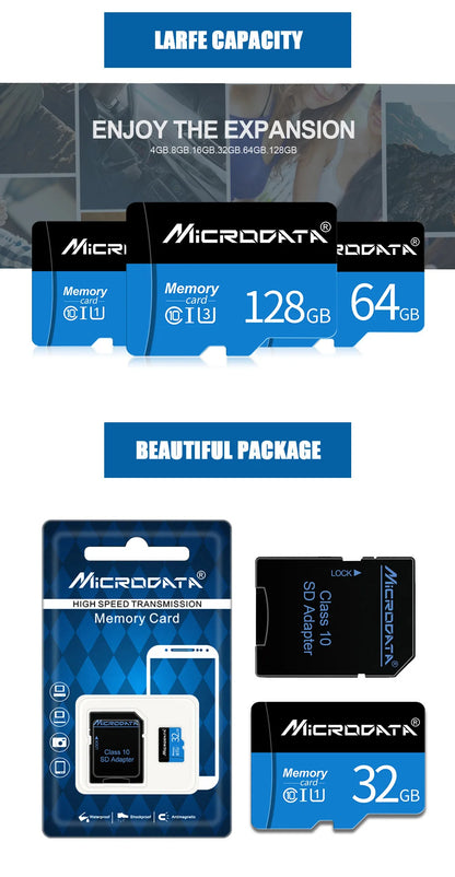 Micro TF SD Card 8GB 32GB 64GB 128GB 256GB Class 10 TF Flash Memory Card Mini SD 16GB Mini SD Card for Smartphone/Camera