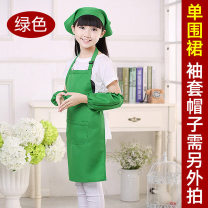 Children's apron painting clothes kindergarten painting art waterproof overcoat logo printing children's baking apron