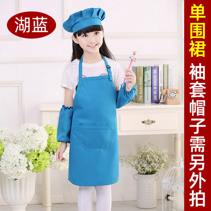 Children's apron painting clothes kindergarten painting art waterproof overcoat logo printing children's baking apron