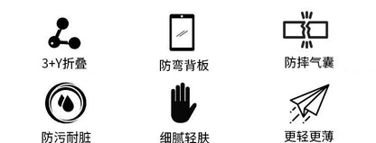 Suitable for 26Ipad12Th Generation Protective Case 3+Y Type Air8/7 Acrylic 10.5 Anti-Bending Pen Slot 11Th Generation Case Back Card