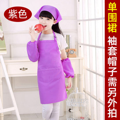 Children's apron painting clothes kindergarten painting art waterproof overcoat logo printing children's baking apron