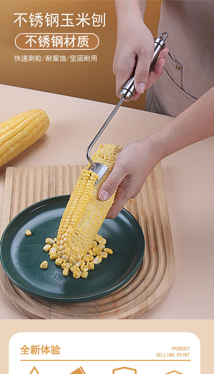 Stainless Steel Corn Grain Stripping Artifact Household Corn Grain Separation thresher Multifunctional Corn Grain Stripper Cutter