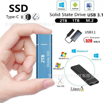 Cross-Border Export Ssd Mobile Solid State Drive 16Tb 8Tb 4Tb 2Tb1Tb Same Day Delivery
