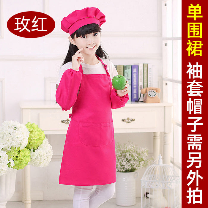 Children's apron painting clothes kindergarten painting art waterproof overcoat logo printing children's baking apron