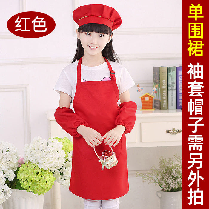 Children's apron painting clothes kindergarten painting art waterproof overcoat logo printing children's baking apron