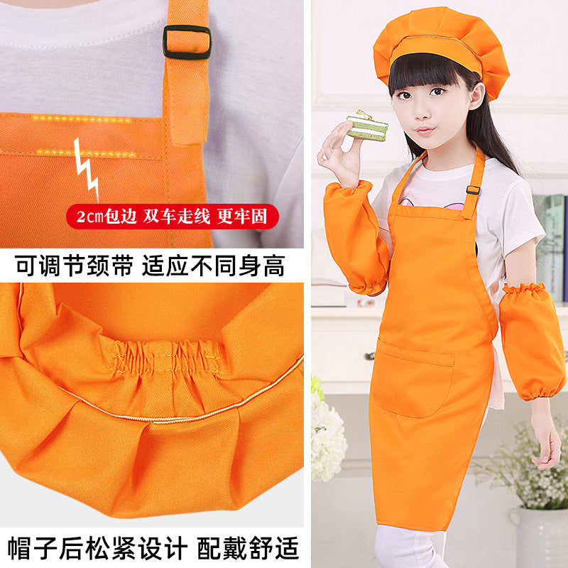 Children's apron painting clothes kindergarten painting art waterproof overcoat logo printing children's baking apron
