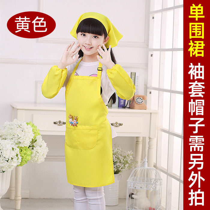 Children's apron painting clothes kindergarten painting art waterproof overcoat logo printing children's baking apron