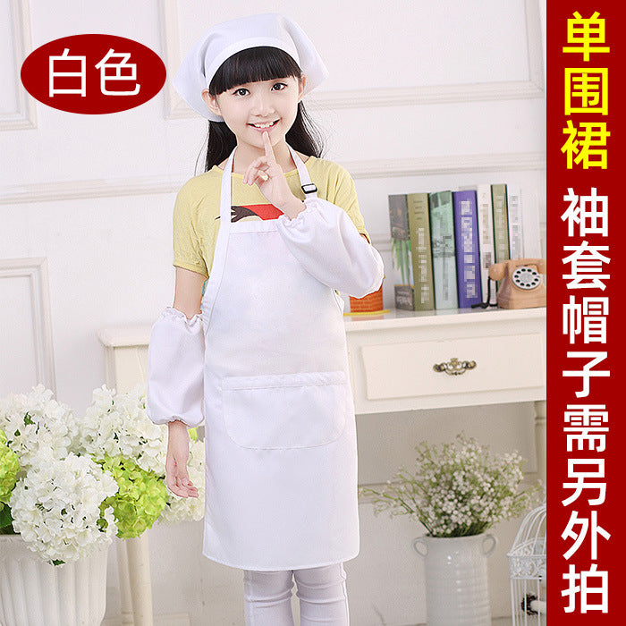 Children's apron painting clothes kindergarten painting art waterproof overcoat logo printing children's baking apron