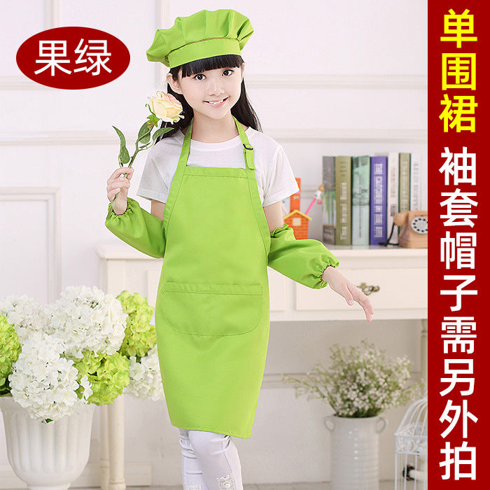 Children's apron painting clothes kindergarten painting art waterproof overcoat logo printing children's baking apron