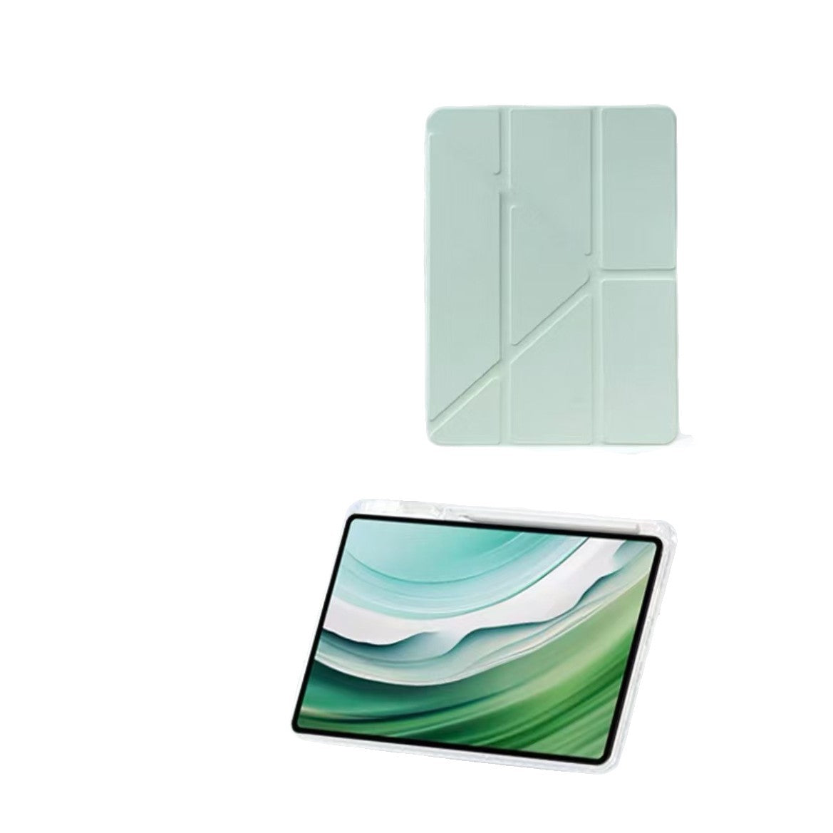 Suitable for 26Ipad12Th Generation Protective Case 3+Y Type Air8/7 Acrylic 10.5 Anti-Bending Pen Slot 11Th Generation Case Back Card