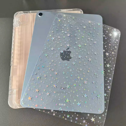 Suitable for 26Ipad12Th Generation Protective Case 3+Y Type Air8/7 Acrylic 10.5 Anti-Bending Pen Slot 11Th Generation Case Back Card