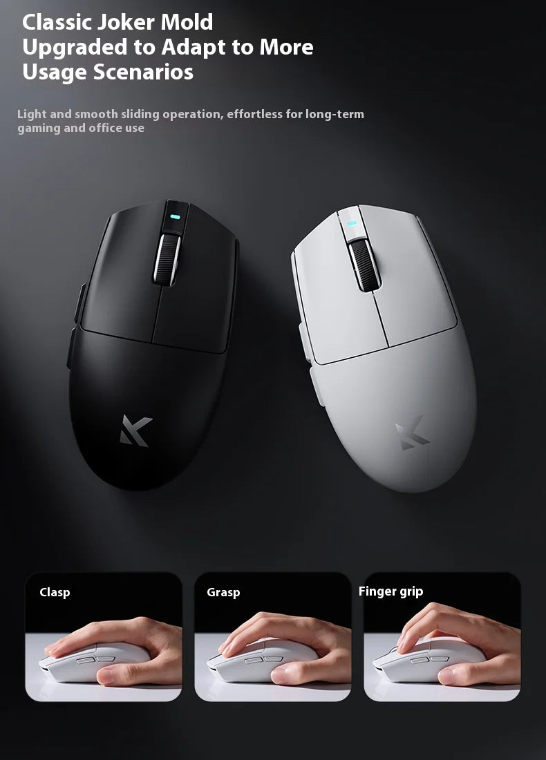 MCHOSE G3 V2 Wireless Mouse for Gaming and Office Use with Triple Mode Connectivity (Bluetooth/Wired/2.4G) and 3311 Sensor