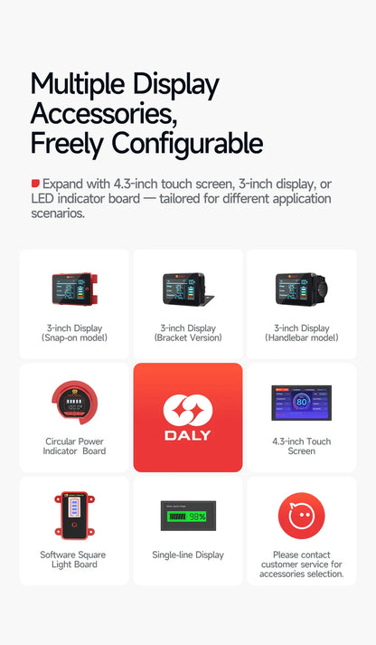 Daly Smart BMS 4S 6S 8S 12S 13S 14S 16S 17S 20S 24S Bluetooth UART BMS 30A 40A 60A 80A 100A 150A 200A Lifepo4 Li-Ion LTO Battery