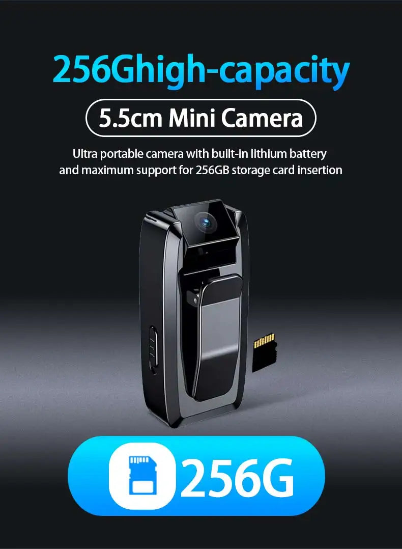 1080P Mini Metal Camera,espia Portable  Cam for Evidence Recording, Compact Design, HD Video, Discreet Surveillance Device