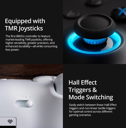 8BitDo Ultimate 2 Wireless Controller Gamepad With 8Speed Exclusive Technology TMR RGB Lighting Joysticks for PC Android