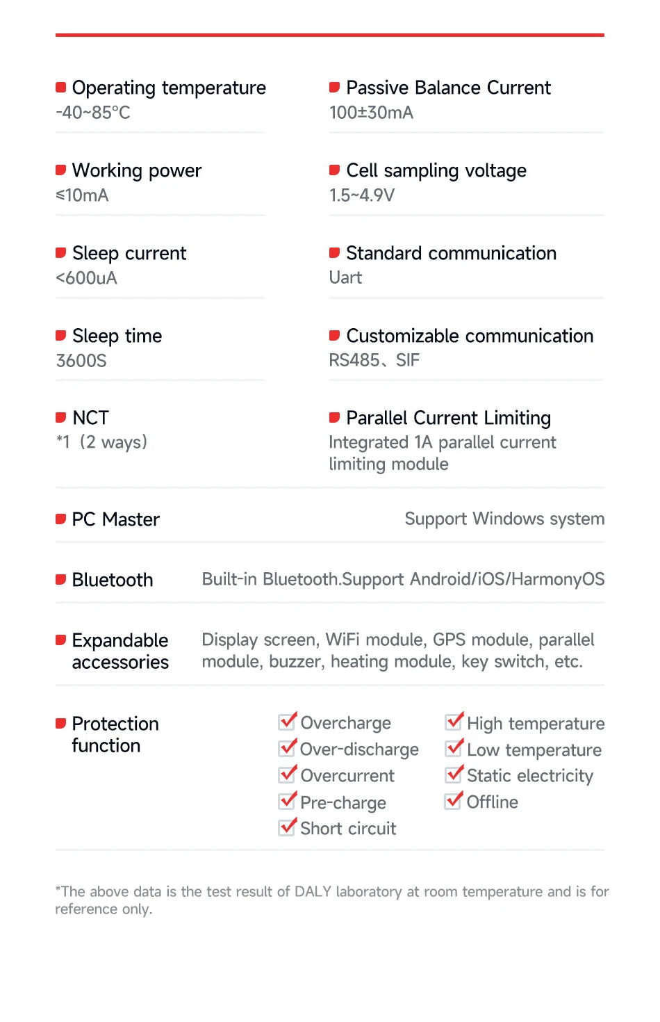 Daly Smart BMS 4S 6S 8S 12S 13S 14S 16S 17S 20S 24S Bluetooth UART BMS 30A 40A 60A 80A 100A 150A 200A Lifepo4 Li-Ion LTO Battery