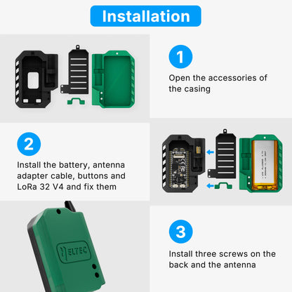 Meshtastic Heltec LoRa 32 V4 ESP32-S3 SX1262 GPS Solar Node 3000mAh Battery Kit 915/868MHz Wireless Tracker