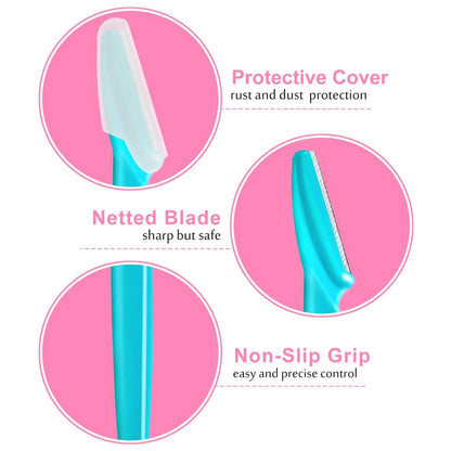 Eyebrow Trimmer Makeup Beauty Tools Safe Eye Brow Razor Face Body Hair Removal Shaver Blades Woman Eyebrows Shaping Knife