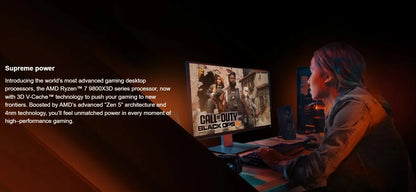 AMD Ryzen 7 9800X3D 8-Core 16-Thread L3=96M 4.7GHz 120W DDR5 Socket AM5 4NM R7 9800X3D Gaming Processor but No Fan