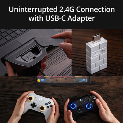 8BitDo Ultimate 2 Wireless Controller Gamepad With 8Speed Exclusive Technology TMR RGB Lighting Joysticks for PC Android