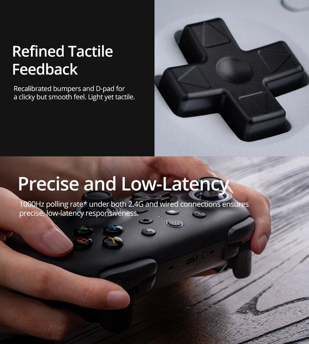 8BitDo Ultimate 2 Wireless Controller Gamepad With 8Speed Exclusive Technology TMR RGB Lighting Joysticks for PC Android