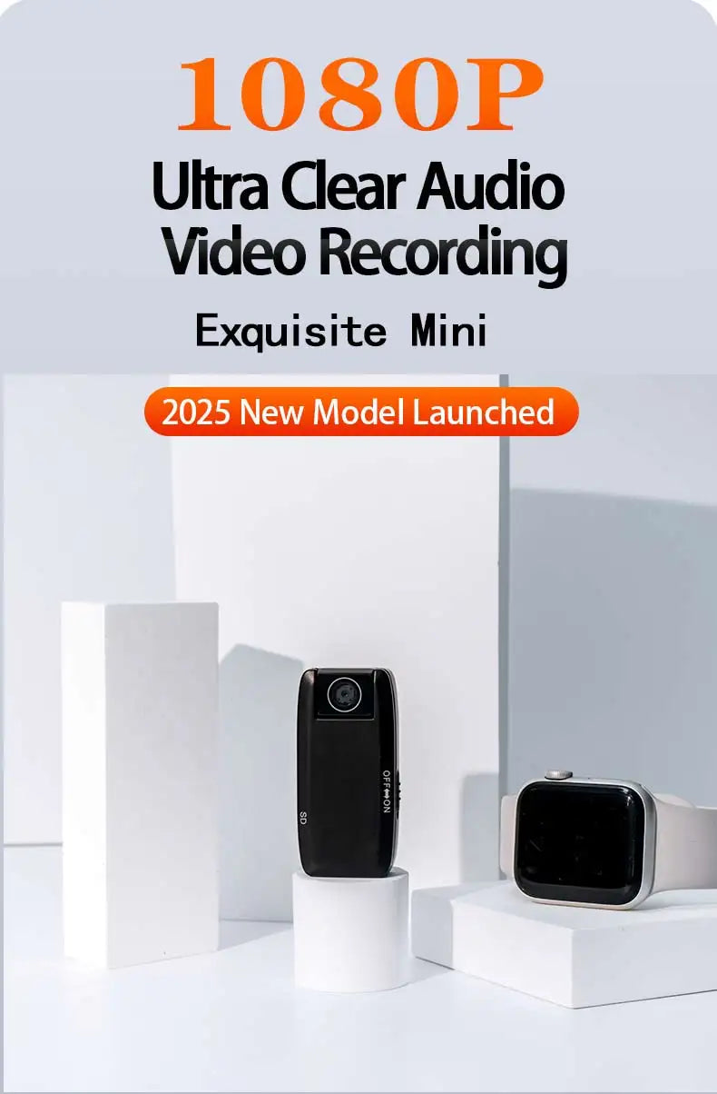 1080P Mini Metal Camera,espia Portable  Cam for Evidence Recording, Compact Design, HD Video, Discreet Surveillance Device