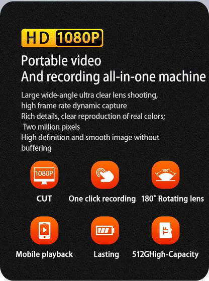 1080P Mini Metal Camera,espia Portable  Cam for Evidence Recording, Compact Design, HD Video, Discreet Surveillance Device