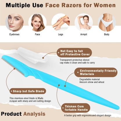 Eyebrow Trimmer Makeup Beauty Tools Safe Eye Brow Razor Face Body Hair Removal Shaver Blades Woman Eyebrows Shaping Knife