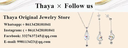 Thaya S925 Streling Silver Women Earrings Asymmetrical Fashion Earrings For Women 2024 Trending Engagement Party Fine Jewelry