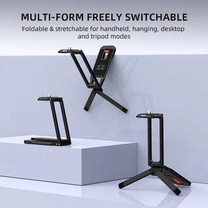 BRDRC Magnetic Quick Release Tripod for DJI Pocket 4/Pocket 3 Foldable Metal  Photography Tripod with Hidden Hook for Travel
