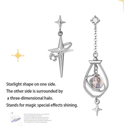 Thaya S925 Streling Silver Women Earrings Asymmetrical Fashion Earrings For Women 2024 Trending Engagement Party Fine Jewelry