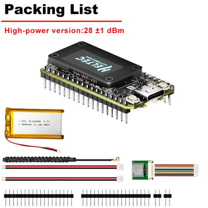 Meshtastic Heltec LoRa 32 V4 ESP32-S3 SX1262 GPS Solar Node 3000mAh Battery Kit 915/868MHz Wireless Tracker