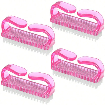 4pcs/Set Nail Art Tools Kit With Large Nail Polish Brush, Dust Brush, Cleaning Brush And Cuticle Pusher