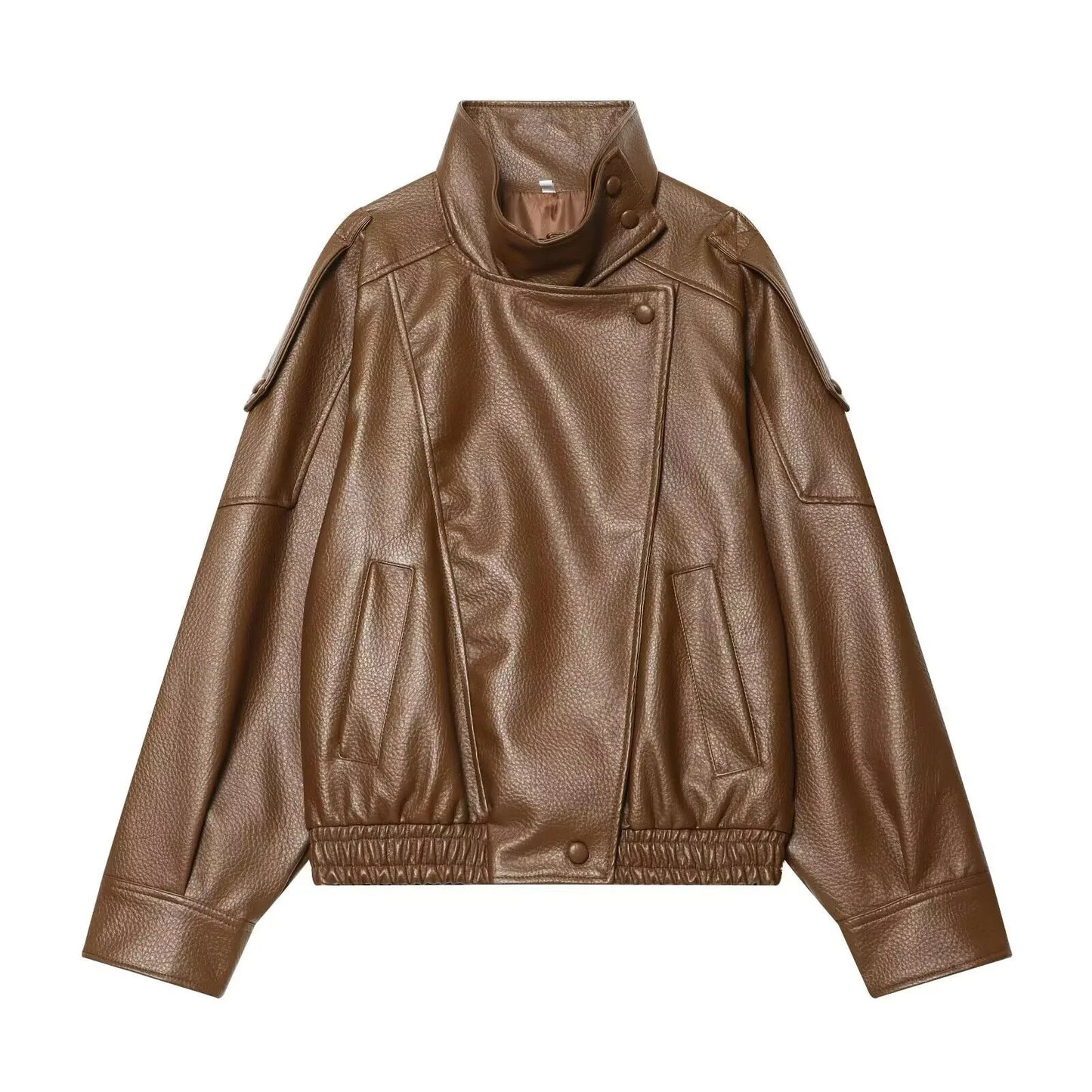 Autumn Winter Women Leather Jacket 2025 Loose Causal PU Faux Leather Jackets Coat Fashion Street Motorcycle Jackets