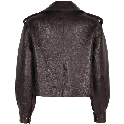 YOLOAgain 2025 Spring Loose Oversized Real Leather Jacket Women Streetwear