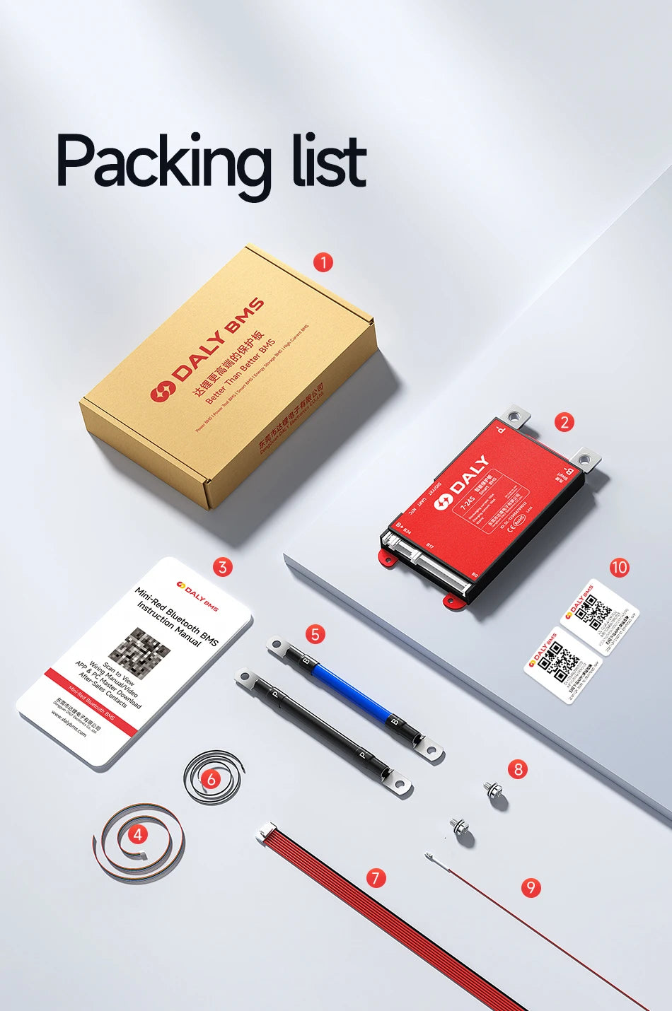 Daly Smart BMS 4S 6S 8S 12S 13S 14S 16S 17S 20S 24S Bluetooth UART BMS 30A 40A 60A 80A 100A 150A 200A Lifepo4 Li-Ion LTO Battery
